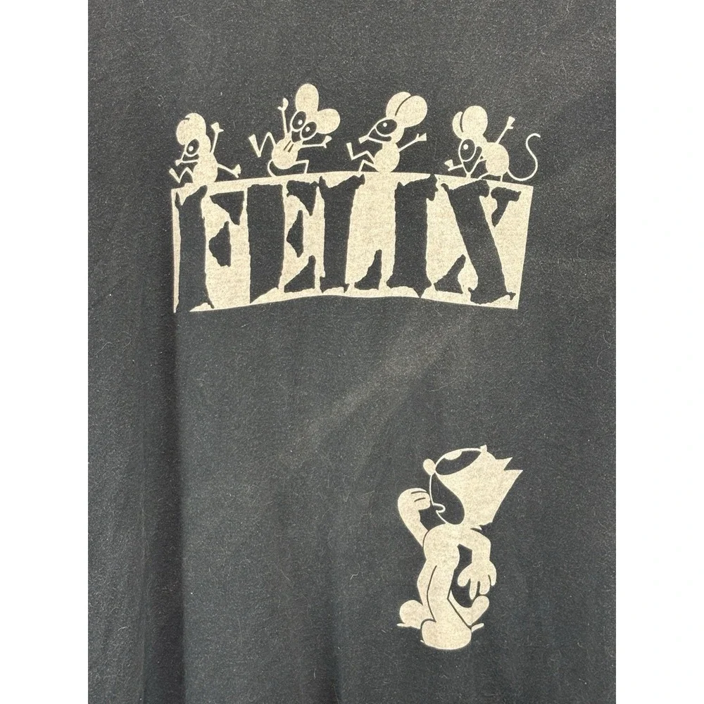 Vtg 90s Felix The Cat Box Logo Tshirt Adult 45